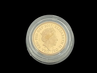 Lot 63 - Elizabeth II, a 2017 gold proof full sovereign,...