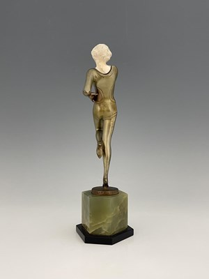 Lot 195 - Josef Lorenzl, an Art Deco patinated bronze...