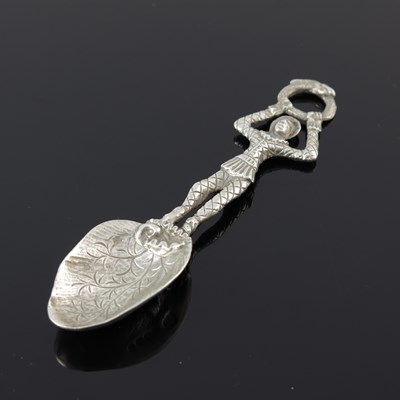 Lot 228 - A Victorian cast silver figural spoon, the...