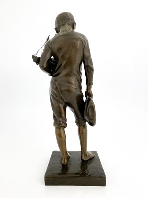 Lot 179 - Antonin Larroux (1859-1937), Le Voeu, a bronze...