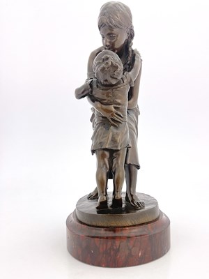 Lot 288 - Louis Ernest Barrias (1841-1905), a bronze...