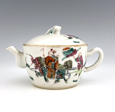 Lot 407 - A Chinese famille rose teapot and cover, of...