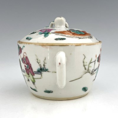 Lot 407 - A Chinese famille rose teapot and cover, of...