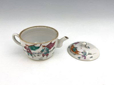 Lot 407 - A Chinese famille rose teapot and cover, of...