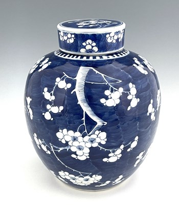 Lot 425 - A Chinese blue and white ginger jar and cover,...