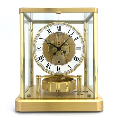 Lot 550 - Jaeger Le Coultre, a gilt brass Atmos clock,...