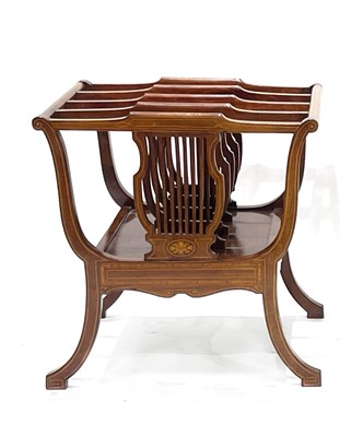 Lot 500 - An Edwardian mahogany Canterbury, circa 1910,...