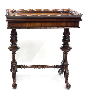 Lot 529 - A mid-Victorian mahogany work table, circa...