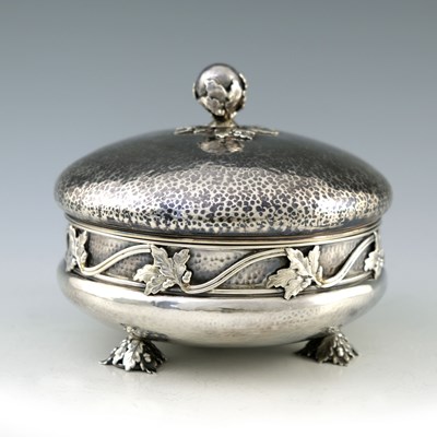 Lot 93 - Amy Sandheim, an Arts and Crafts silver box...