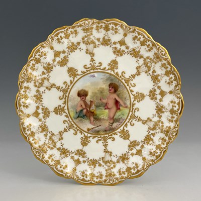 Lot 952 - H Boullemier for Royal Doulton, a painted...