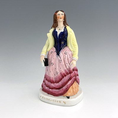 Lot 1081 - A Staffordshire figure of 'Eliza Cook', circa...