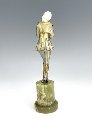 Lot 191 - Josef Lorenzl, an Art Deco silvered bronze and...