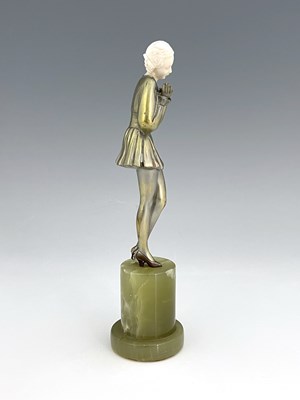 Lot 191 - Josef Lorenzl, an Art Deco silvered bronze and...