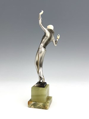 Lot 188 - Josef Lorenzl, an Art Deco silvered bronze and...