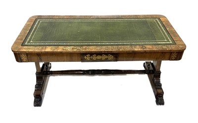 Lot 505 - A Regency rosewood library table, circa 1815,...