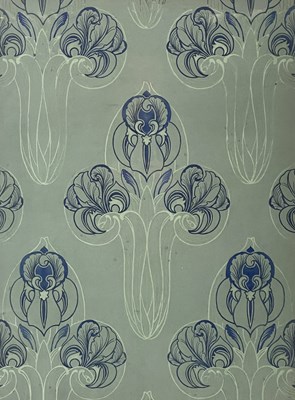 Lot 384 - Dora Bard, Arts and Crafts wallpaper design,...