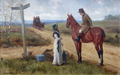 Lot 421 - George Goodwin Kilburne (British, 1839-1924),...