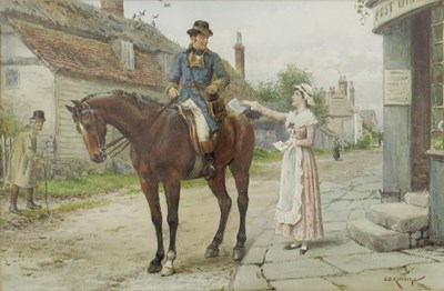 Lot 426 - George Goodwin Kilburne (British, 1839-1924),...