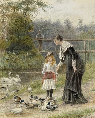 Lot 430 - George Goodwin Kilburne (British, 1839-1924),...