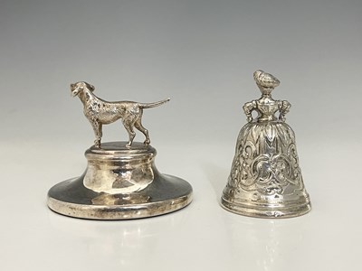 Lot 66 - A Continental silver-coloured metal figural...