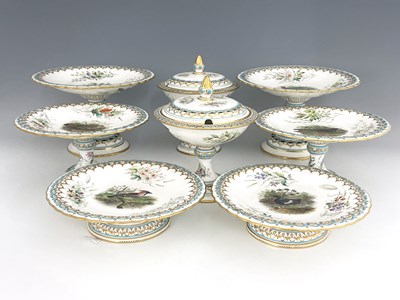 Lot 923 - A Worcester Royal Porcelain part dessert...