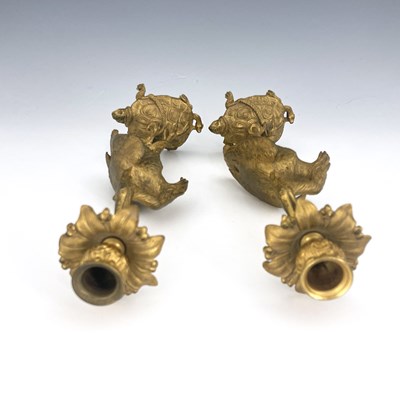 Lot 246 - A pair of George IV gilt bronze ormolu figural...
