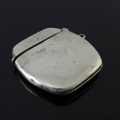 Lot 54 - An Edwardian silver and enamel vesta case, of...