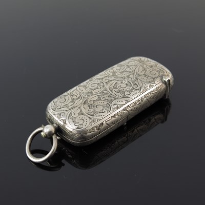 Lot 57 - A Victorian silver combination sovereign case...