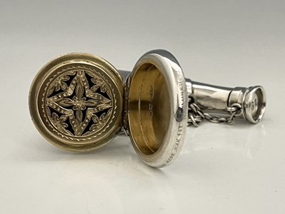 Lot 37 - A Victorian silver novelty combination...