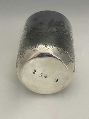 Lot 111 - A Victorian silver Aesthetic style beaker, of...
