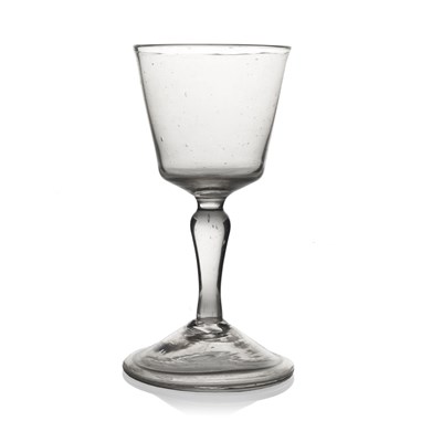 Lot 497 - A Dutch wine glass, circa 1760, the bucket...