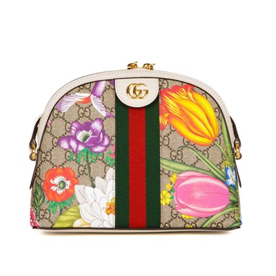 Lot 264 - Gucci, a Supreme Floral Web Ophidia handbag