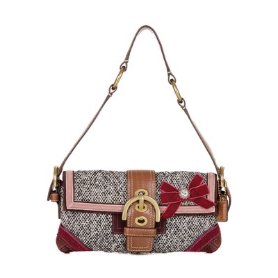 Lot 339 - Coach, a Soho tweed baguette handbag,...