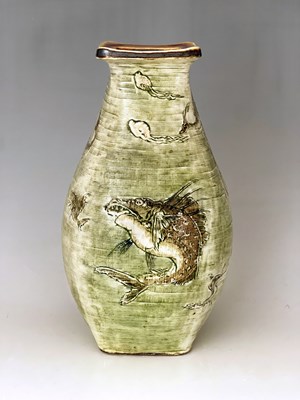 Lot 630 - The Martin Brothers, a stoneware Aquatic Gourd...