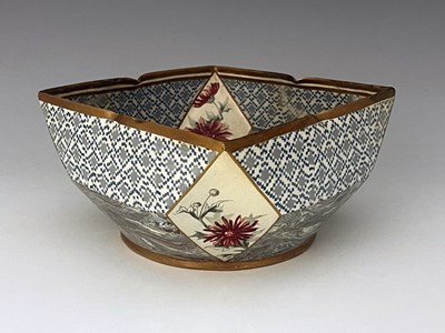 Lot 635 - A Doulton and Rix Marqueterie ware bowl,...