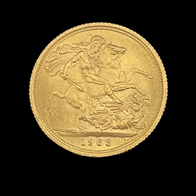 Lot 140 - Elizabeth II gold sovereign, 1968, 8.0g