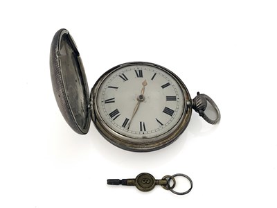 Lot 62 - A George III silver pair cased pocket watch,...