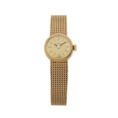 Lot 225 - Omega, a 9ct gold bracelet watch