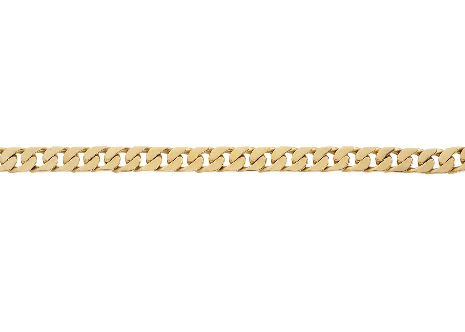 Lot 48 - An 18ct gold curb-link bracelet