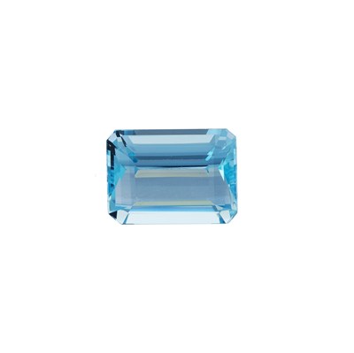 Lot 53 - A loose rectangular-shape aquamarine
