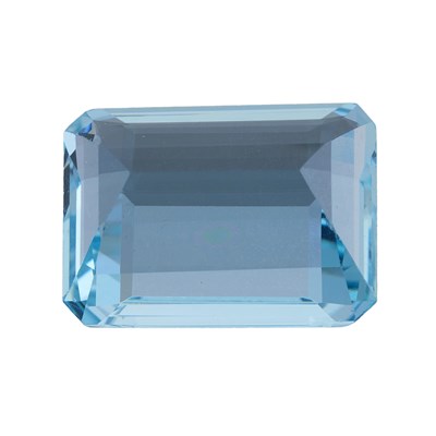 Lot 53 - A loose rectangular-shape aquamarine