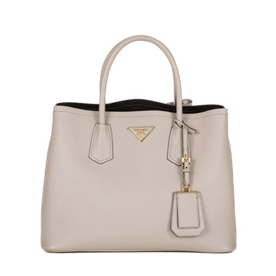 Lot 433 - Prada, a Double Tote, featuring a grey...