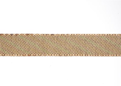 Lot 142 - A mid 20th century 15ct tri-colour gold mesh-link bracelet