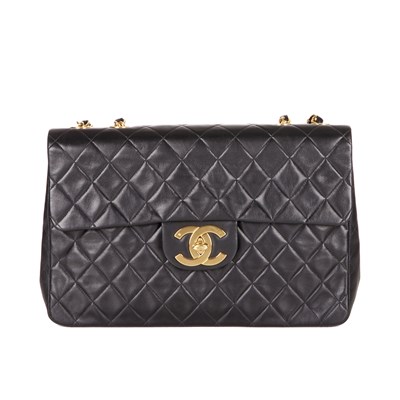 Lot 215 - Chanel, a vintage Maxi Single Flap handbag