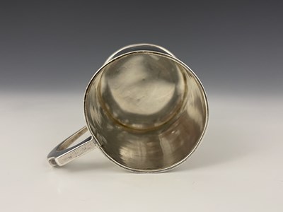 Lot 248 - A George IV silver mug, of slightly tapered...