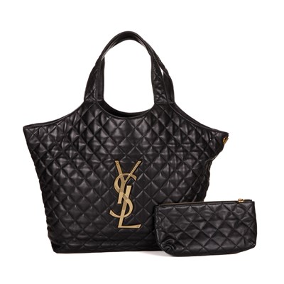 Lot 450 - Yves Saint Laurent, an ICare Maxi tote w/pouch,...