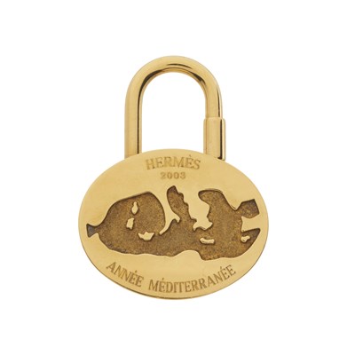 Lot 376 - Hermes, a 2003 Mediterranean Cadena padlock...