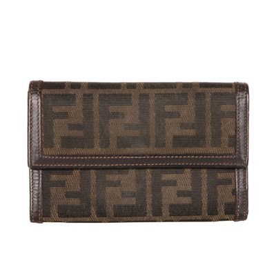 Lot 256 - Fendi, a Zucca trifold wallet