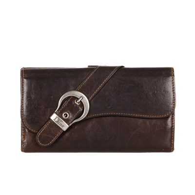 Lot 334 - Christian Dior, a Gaucho wallet, designed with...