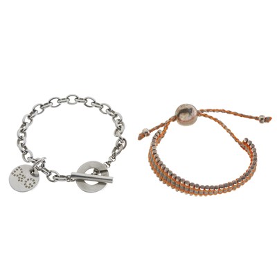 Lot 457 - Two designer bracelets, to include an...